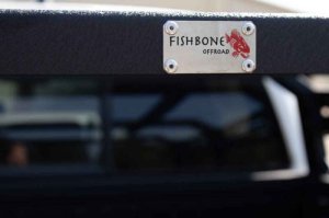 Toyota Tacoma Truck Bed Rack - Fishbone Offroad - Half Height Tackle Rack - Black - `16-`27